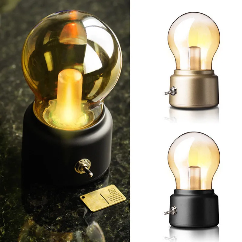 USB Rechargeable Bulb Shaped LED Night Light19