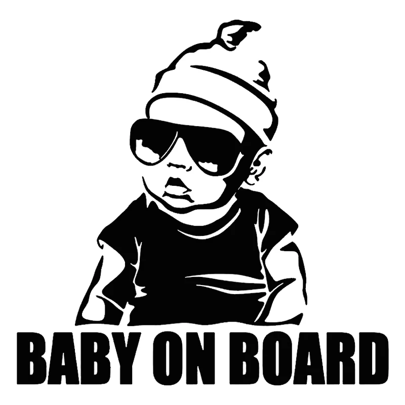 15.515.2cm Car Sticker Auto Door Baby On Board Funny Car Decal Reflective 3D Car Stickers Vinyl Car Styling Black SilverLaser (4)
