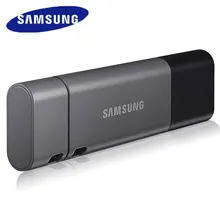 Флеш-накопитель Samsung DUO Plus USB 3,1, 32 ГБ, 64 ГБ, 128 ГБ, 256 ГБ, металлическая карта памяти типа C, флешка для смартфона, планшета, компьютера