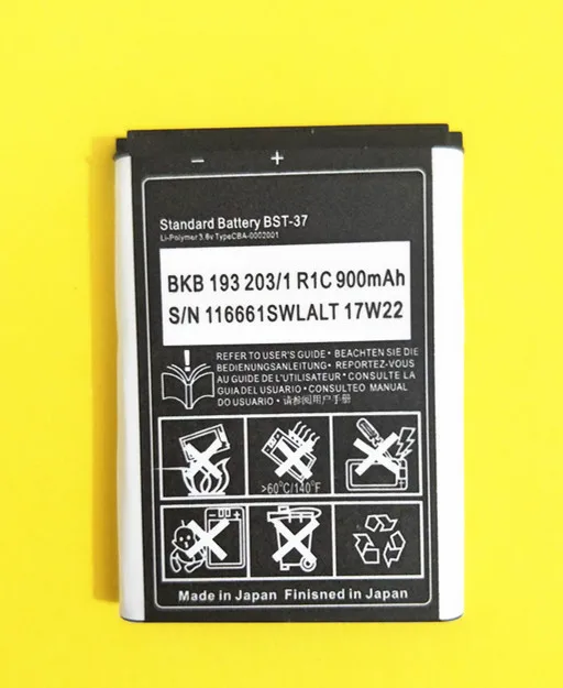 Аккумулятор AZK 2 шт./лот для BST-37 Sony Ericsson J100i K200i T280i V600 K610i W700 W710C W350 W800i W810i Z300i 900 мАч |