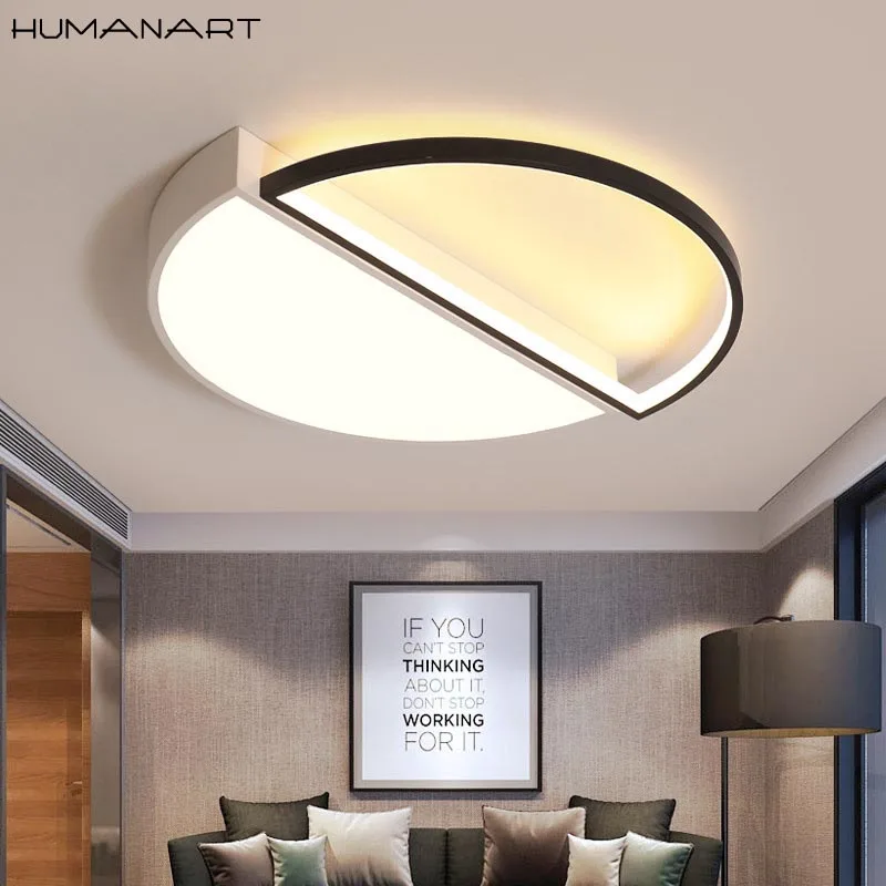 

New Morden LED Ceiling Light For Living Room Bedroom Ceiling Lamp Remote Control Dimming Lamp Decoration Light Iron Lights