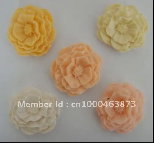 

Hot Selling~!! 40*42mm Europe resin flower cabochon beads,resin pendatns,resin cameo,resin craft 100pcs