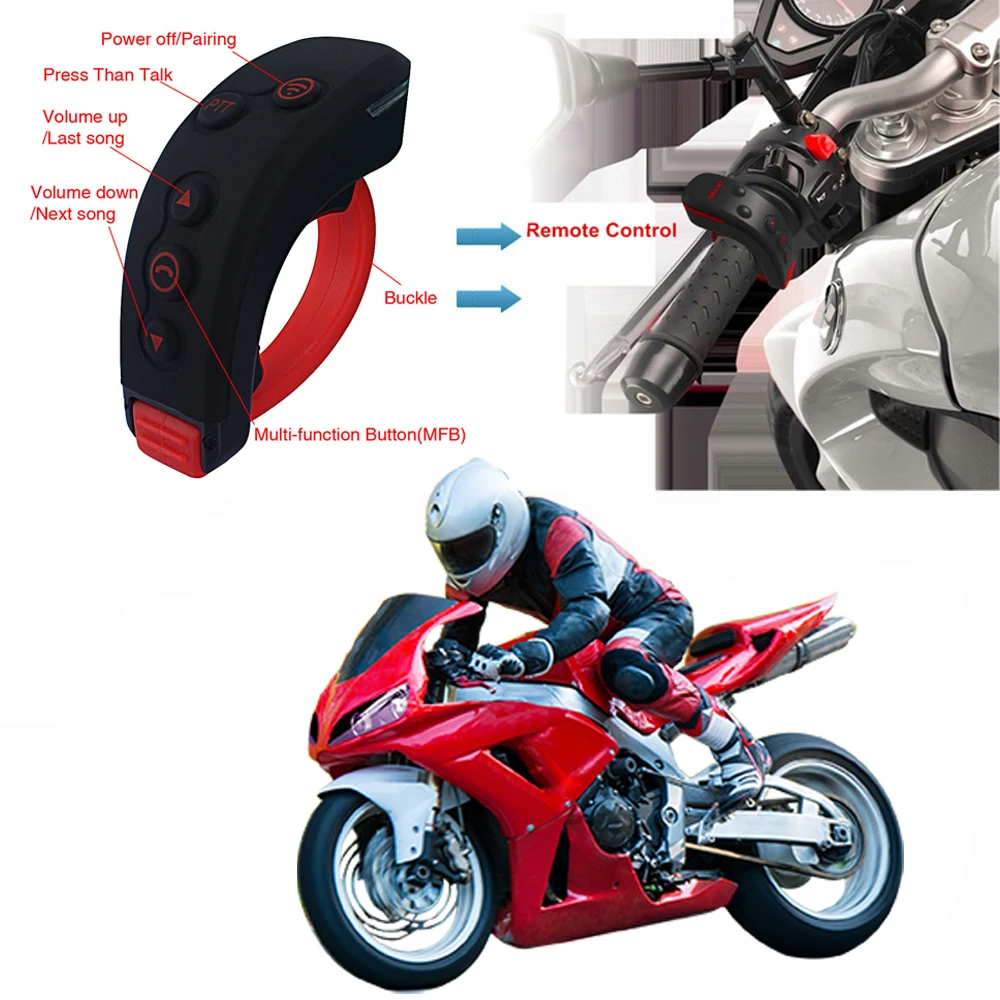 FreedConn 1500 м 2 шт. T Rex + L3 мотоцикл Bluetooth шлем домофон гарнитура с пульт дистанционного