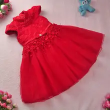 Free shipping New year Red Chinese Style costume baby Kid Child Girl Cheongsam Dress wedding Ball