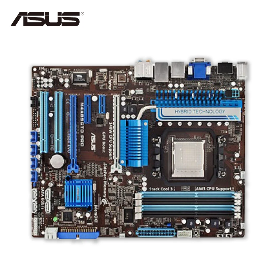 Asus M4A89GTD PRO оригинальная материнская плата для ноутбука 890GX розетка AM3 + DDR3 16G SATA3 USB2.0