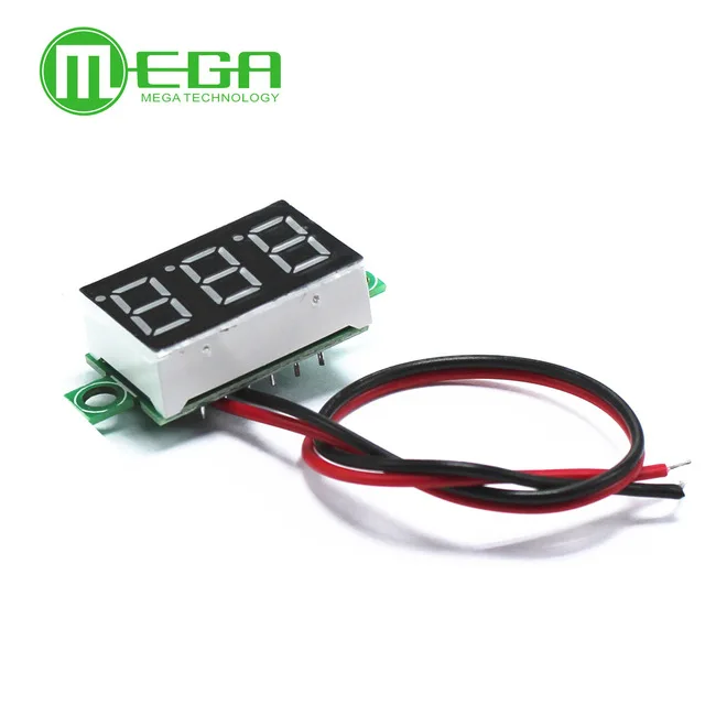 

RED color Second line precision dc digital voltmeter head LED digital voltmeter 0.36 Inch DC4.5V30V