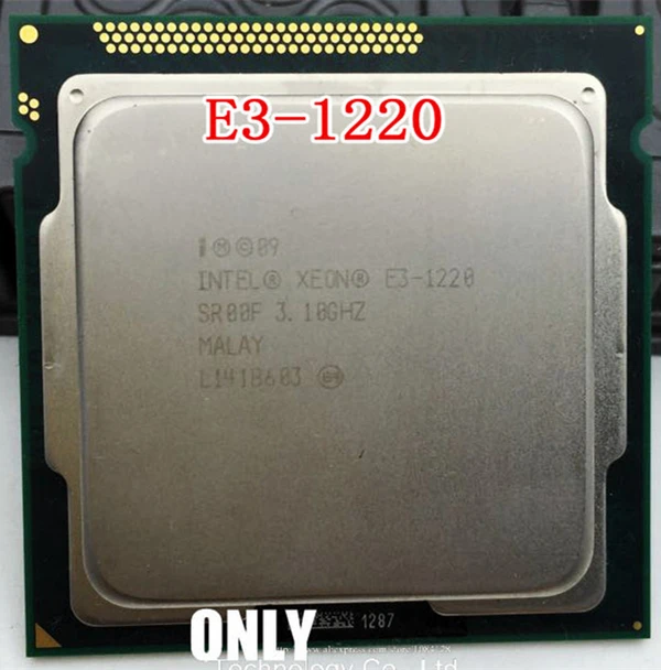 Lntel Xeon E3 1220 E3 1220 3,1 ГГц 8 МБ 4 ядра Socket 1155 5 GT sQuad Core серверный процессор E3-1220