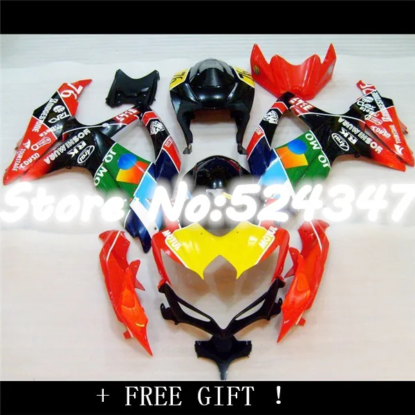 

Hey-ABS Fairing Set for A orange green yellow black GSXR600/750 2008 2010 08-10 GSXR600 GSXR600/750 08 10 09 K8 for Suzuki