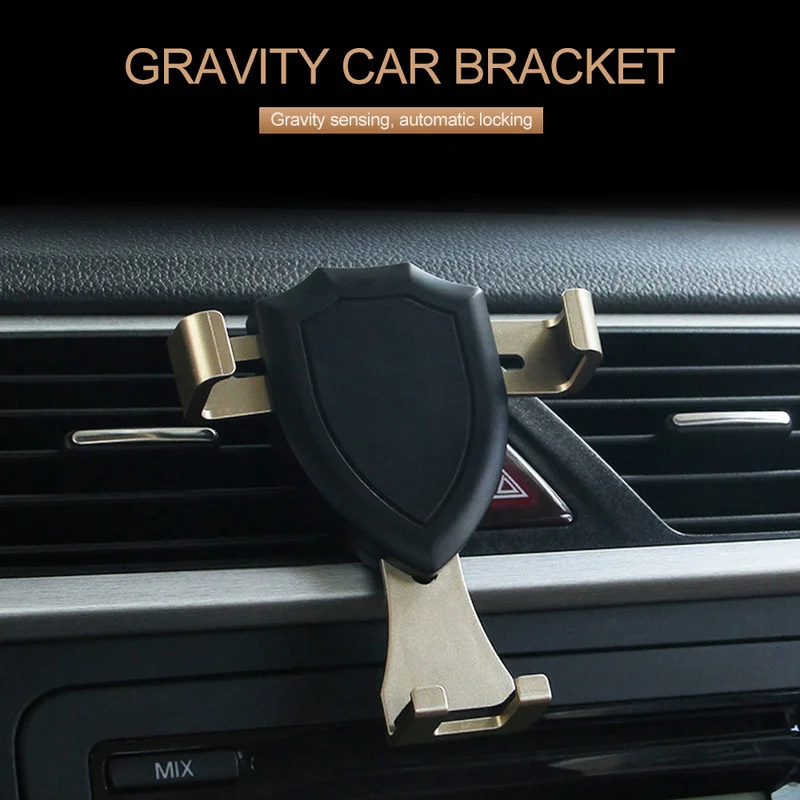 

CAR-partment Air Outlet Gravity Sensing Phone Bracket Reserve Charging Hole 360 Rotation Automatic Locking Mobile Phone Holder