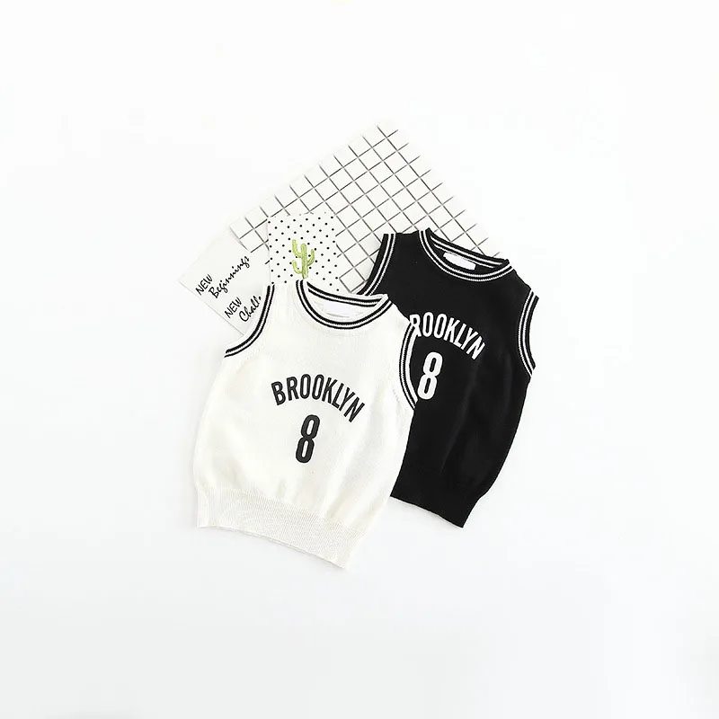 

New 2017Boys Girls Cotton Knit Vest Spring Autumn Sleeveless Sweater Diamond Children Tops Outfits Casual Baby Costume Waistcoat