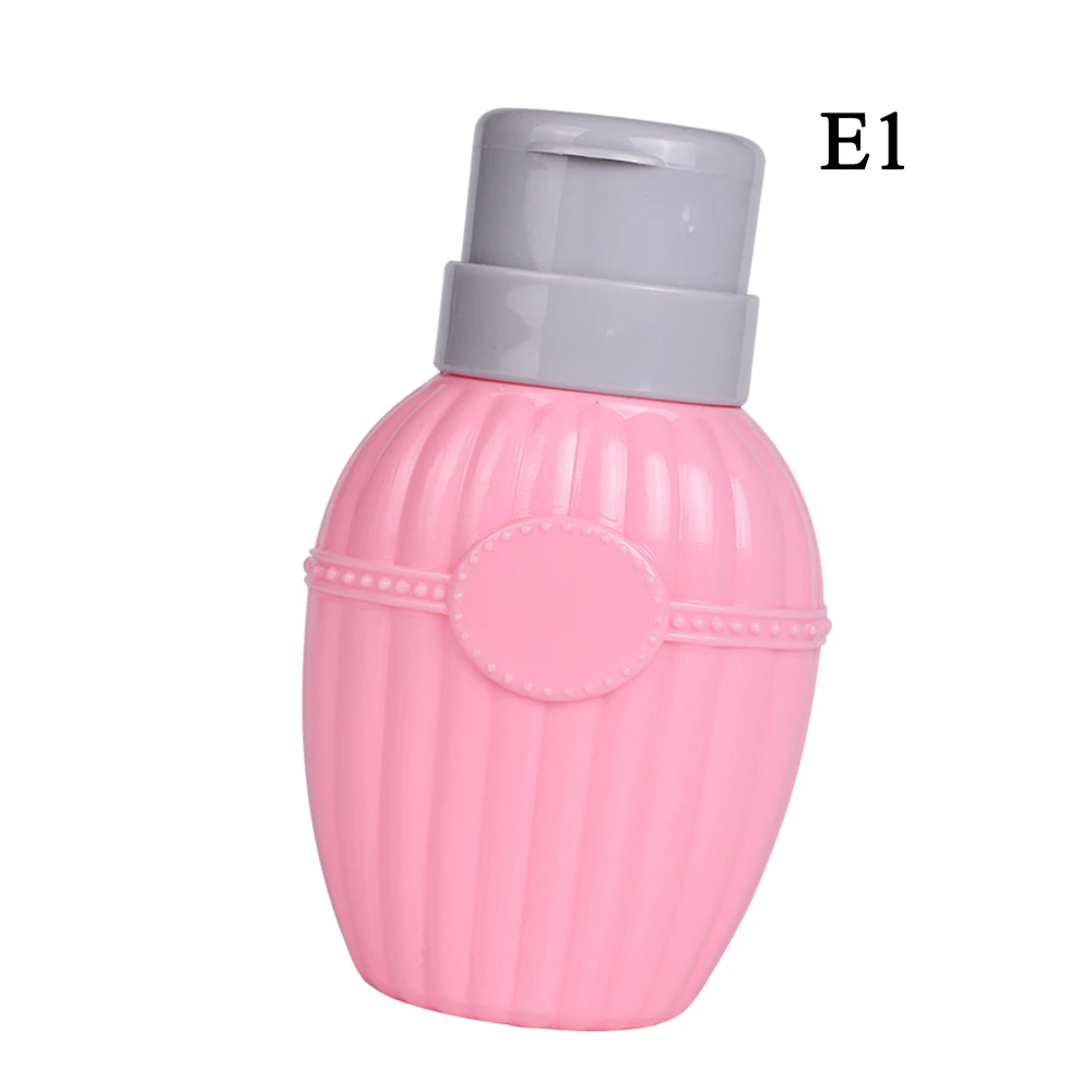 1 шт., 200 мл, розовый Пустой дозатор, насос для дизайна ногтей, бутылка для пресса алкоголя, контейнер для снятия лака, Диспенсер, очиститель TR003