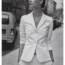 White Women Ladies Formal Business Office Jacket Pants New Style Suits Bespoke