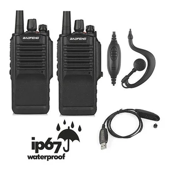 

2pcs x Baofeng BF-9700 UHF 400-520MHz 5W IP67 Waterproof Ham Two-way Radio Walkie Talkie with Programming Cable