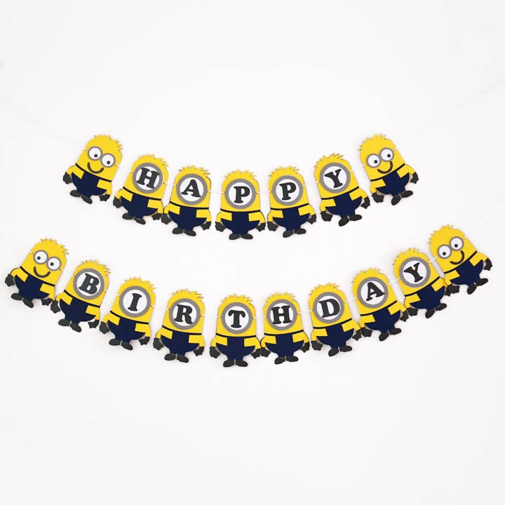 Fete D Anniversaire De Minions Banniere Royal Bleu Decoration Minion D Anniversaire Banniere Minions Fete D Anniversaire Banniere Aliexpress