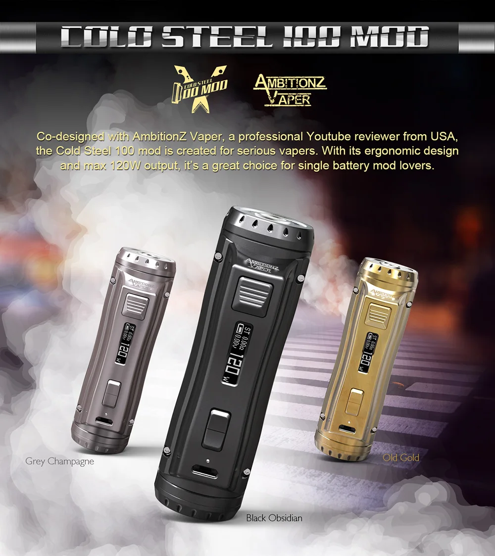 Cold steel 100 mod vape kit(1) 
