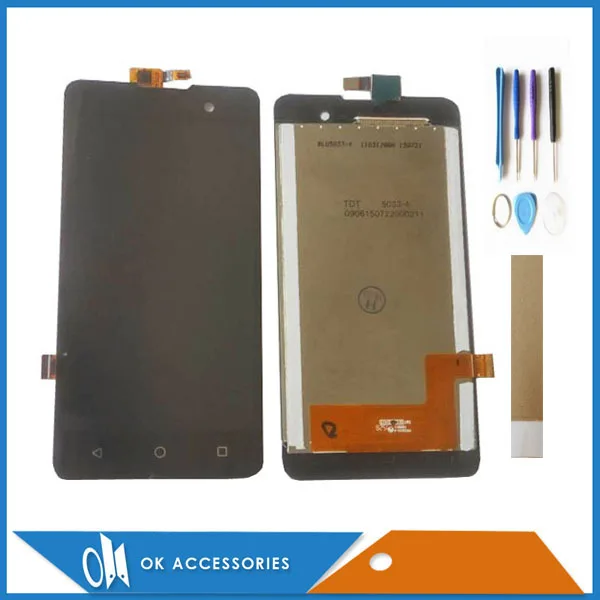 

For Micromax Q334 LCD Display With Touch Screen Digitizer Assembly High Quality Black White Color With Tools Tape
