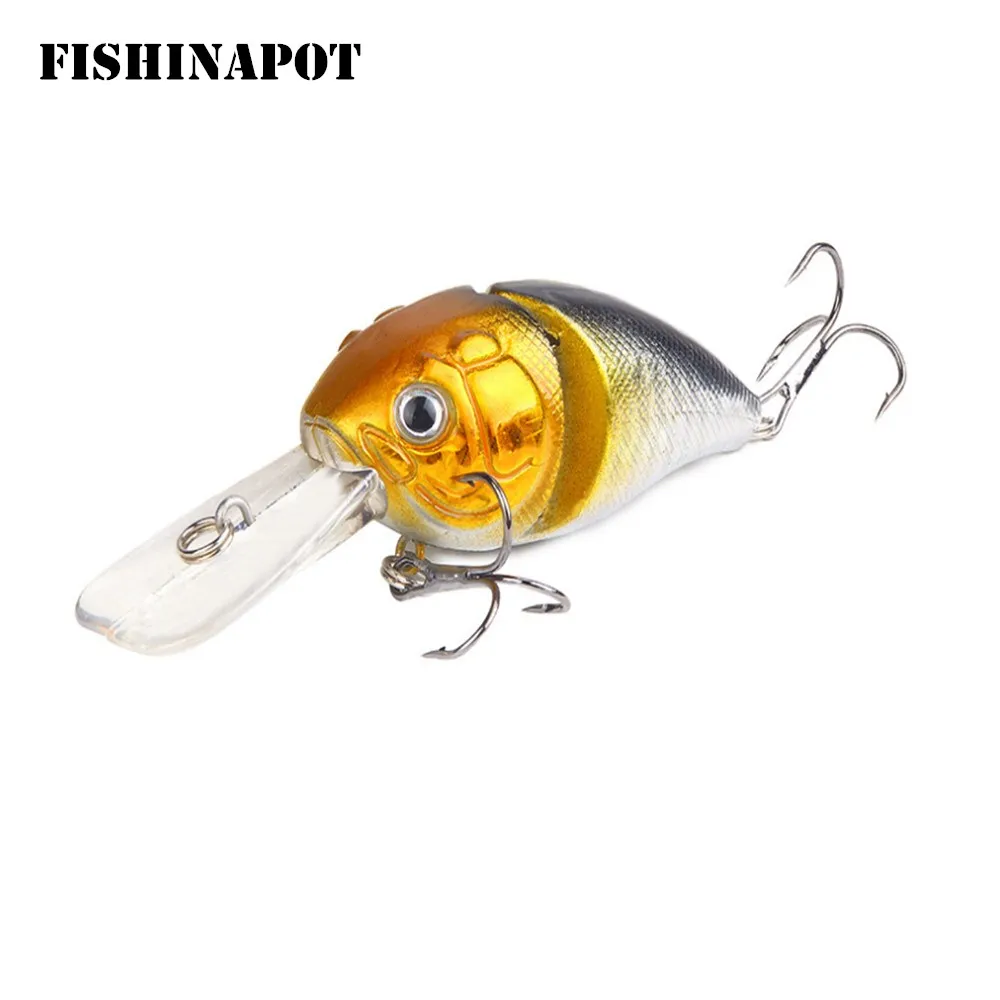 FISHINAPOT 1 шт. кренкбейт 14,2 г 8,5 см плавающий кренк жесткая приманка для окуня щуки рыболовного блесна; рыболовный воблер снасти Pesca 3D глаза