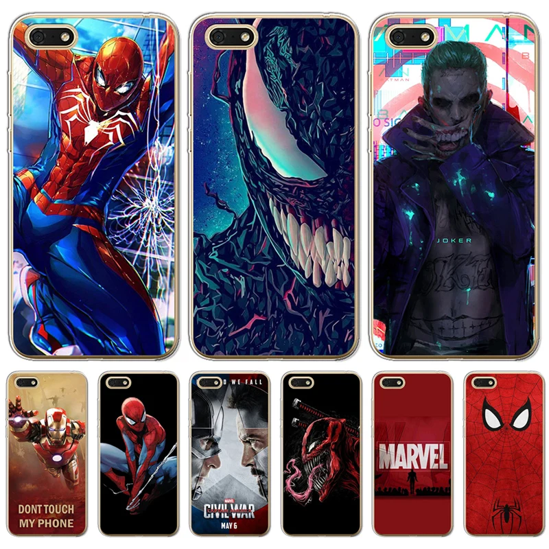 Joker venom marvel Человек-паук Железный человек для Huawei Honor 6A 6X 7 7X 7C 7A Pro 8 Lite 8X 9 10 Nova 2 Plus