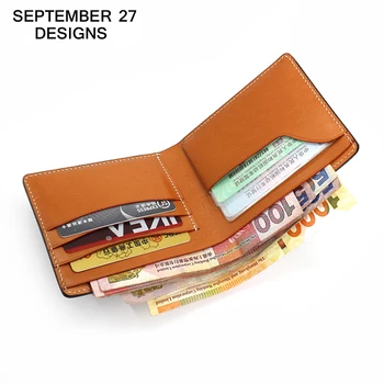 

Genuine leather men's wallet luxury brand Original Designs wallet fashion Small Male Short purse Simple Bi-fold Clutch carteira
