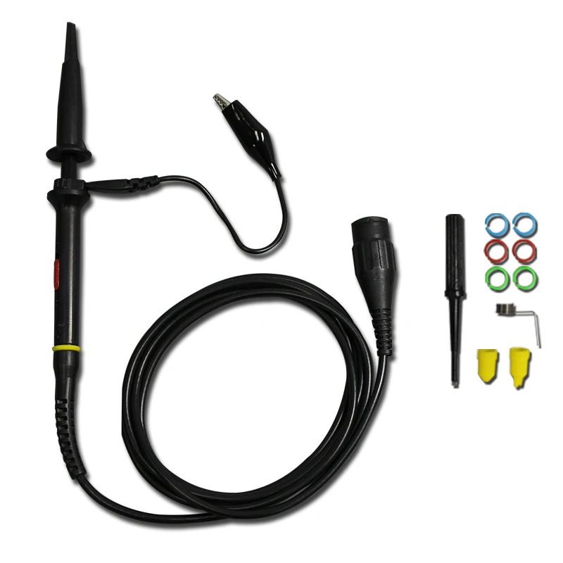 

Authentic 2PCS PP200B Oscilloscope Probe BNC protective cap DC-200MHz Scope Clip Probe 200MHz For HANTEK X1/X10