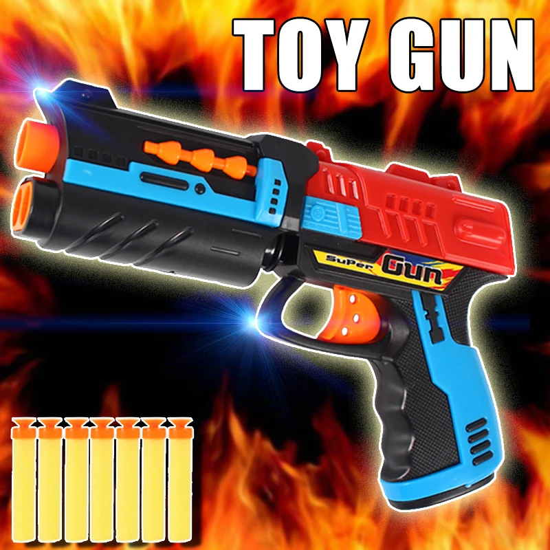 Soft Bullets Toy Gun Christmas Gift Kid Airsoft Pistol Outdoor Fun Sports Airsoft Air Gun CS