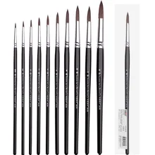 Профессиональная Кисть для окрашивания белок и волос, круглая, заостренная, художественная, акварельная кисть для акриловой краски, масляные краски, товары для рукоделия