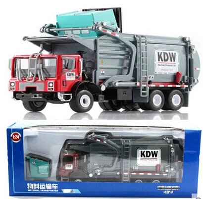 metal garbage truck toy