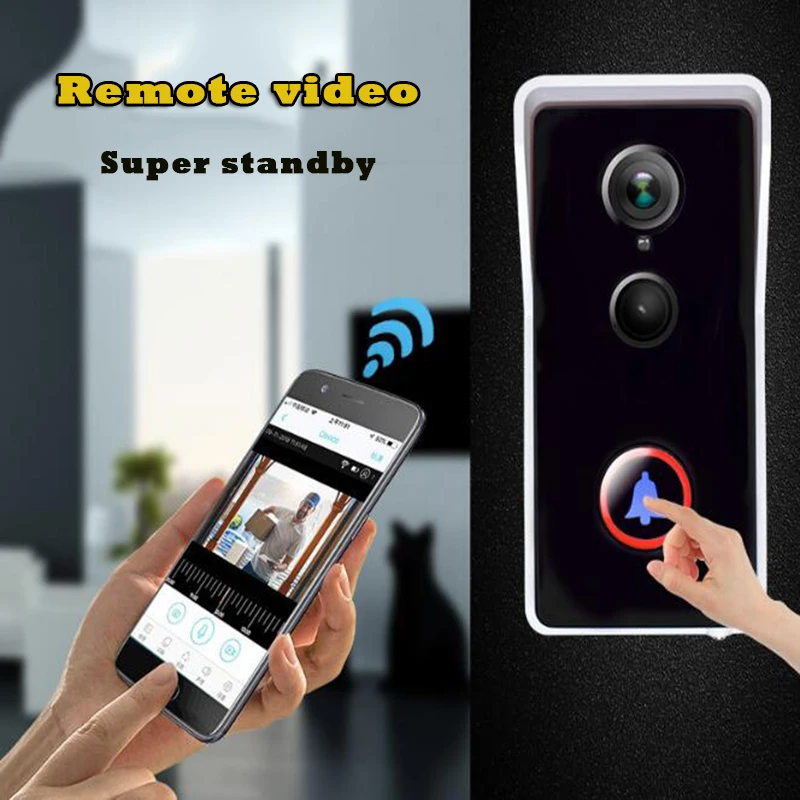 

WDSKIVI IP WiFi Video Doorbell 960P Security Camera Two-Way Audio Night Vision Wireless Intercom Video Doorbell For Smart Home