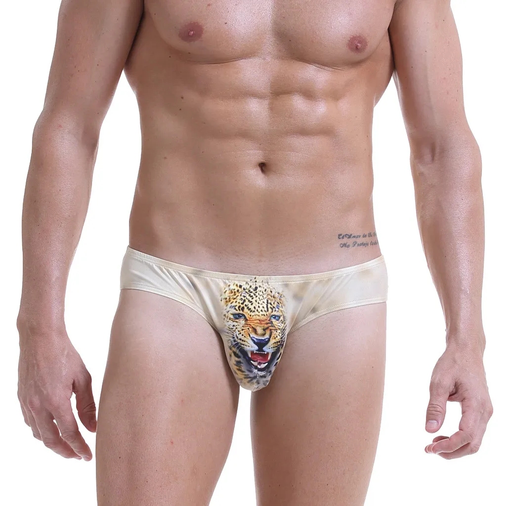 

Men's Brand Sexy Print Cotton Soft Breathable Pouch Boxer Underpants Underwear Gay Comfortable men's Shorts Cueca Male Panties