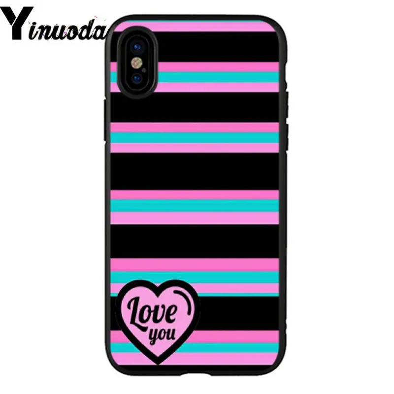 Chromatic stripe lips heart 