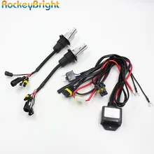 Rockeybright 35 Вт H4 би-ксеноновые лампы белого цвета+ H4-3 hid лампы контроллер для автомобиля h4 hi/lo ксеноновые фары реле кабельный жгут