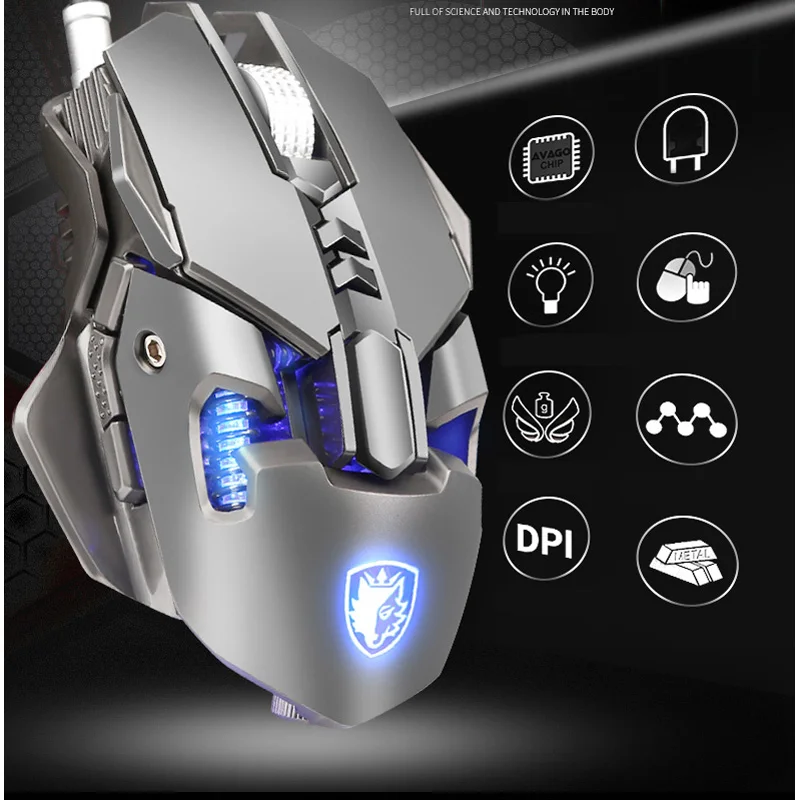 Pro FPS игровая Проводная usb-мышь макро программируемая подсветка с подсветкой геймер 3500 dpi светодиодный высокопроизводительный для PUBG