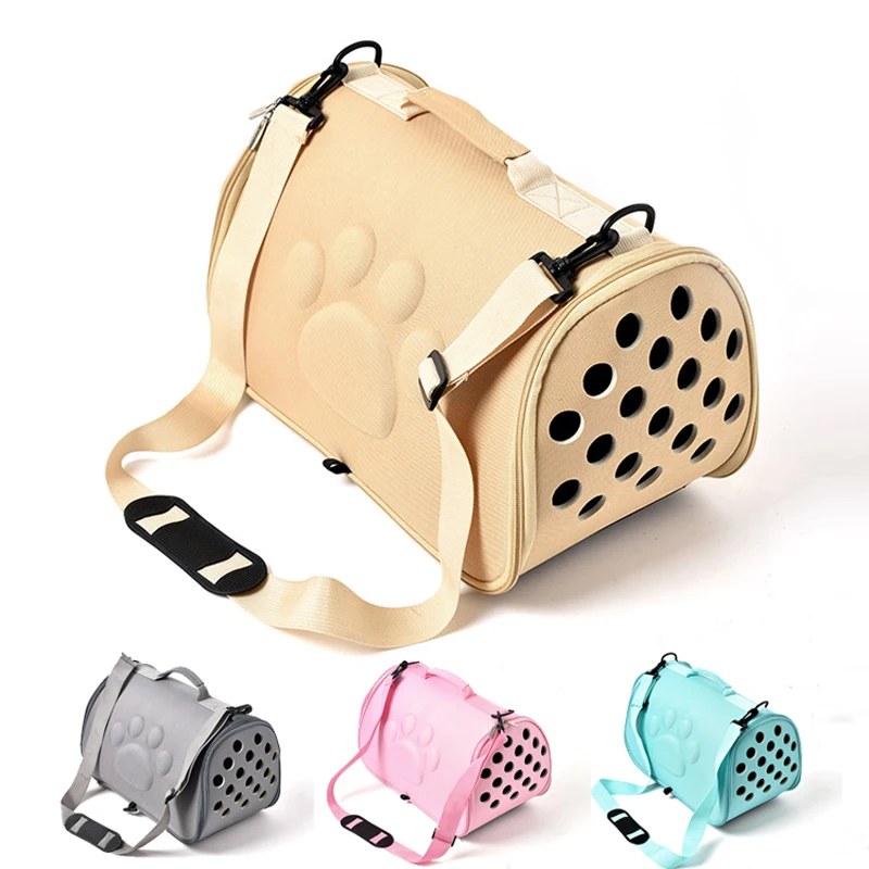

Dog Carrier Bag Portable Cats Handbag Foldable Travel Bag Puppy Carrying Mesh Shoulder Pet Bags Travel Dog Cat Carrying Cage
