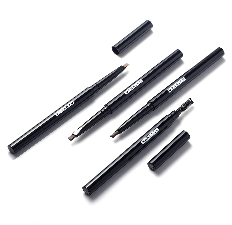 BANXEER карандаш для бровей 4 цвета водонепроницаемый стойкий карандаш для бровей классический коричневый черный карандаш для татуировки бровей для женщин макияж