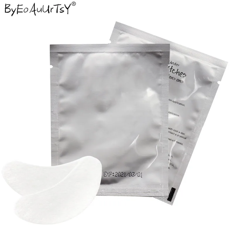 100pairspack New Paper Patches Eyelash Under Eye Pads Lash Eyelash Extension Hydrating Eye Tips Sticker Wraps Mask Eyepads      (7)