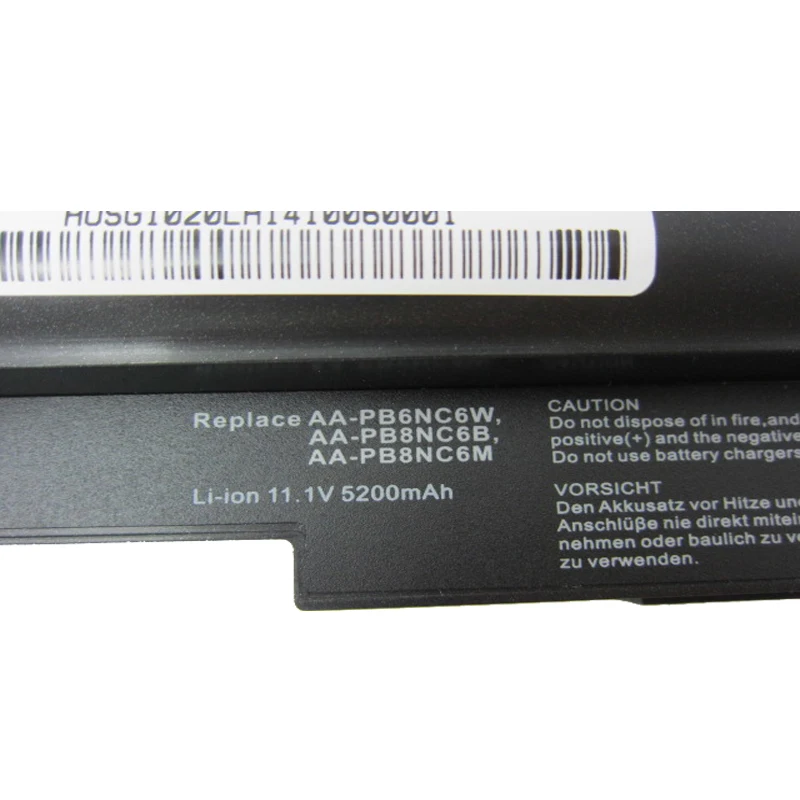 HSW 5200 мАч аккумулятор AA-PB6NC6E AA-PB6NC6W AA-PB8NC6B AA-PB8NC8B AA-PL8NC6W BA43-00189A для samsung NC10 NC20 N110 N120