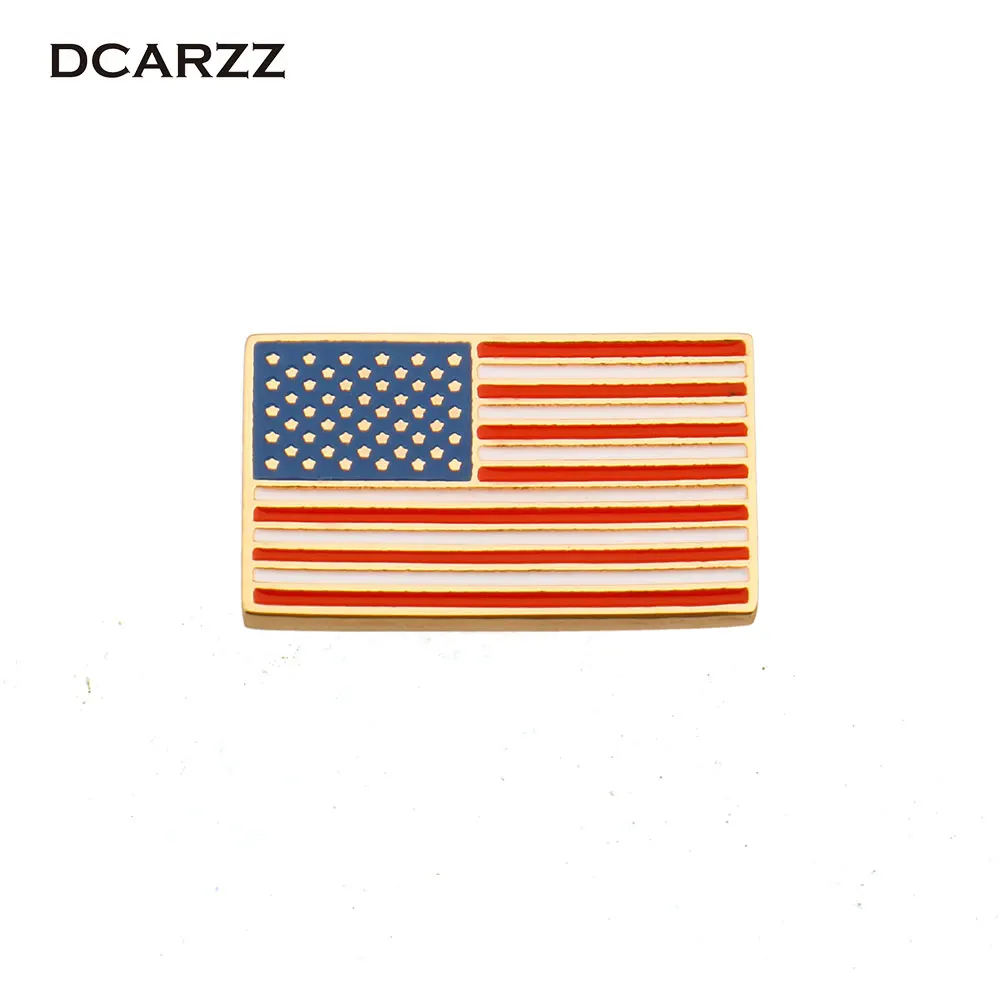 DCARZZ Флаг США значок Броши нагрудные булавки Страны Значки эмаль PinsFashion ювелирные броши для женщин милый подарок