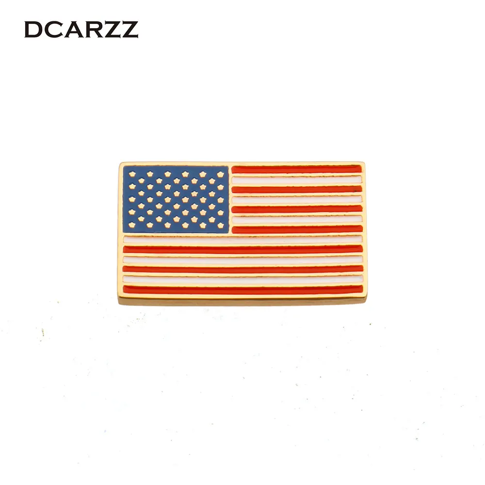 DCARZZ значок с флагом США броши заколка на лацкан значки в стране эмалированные