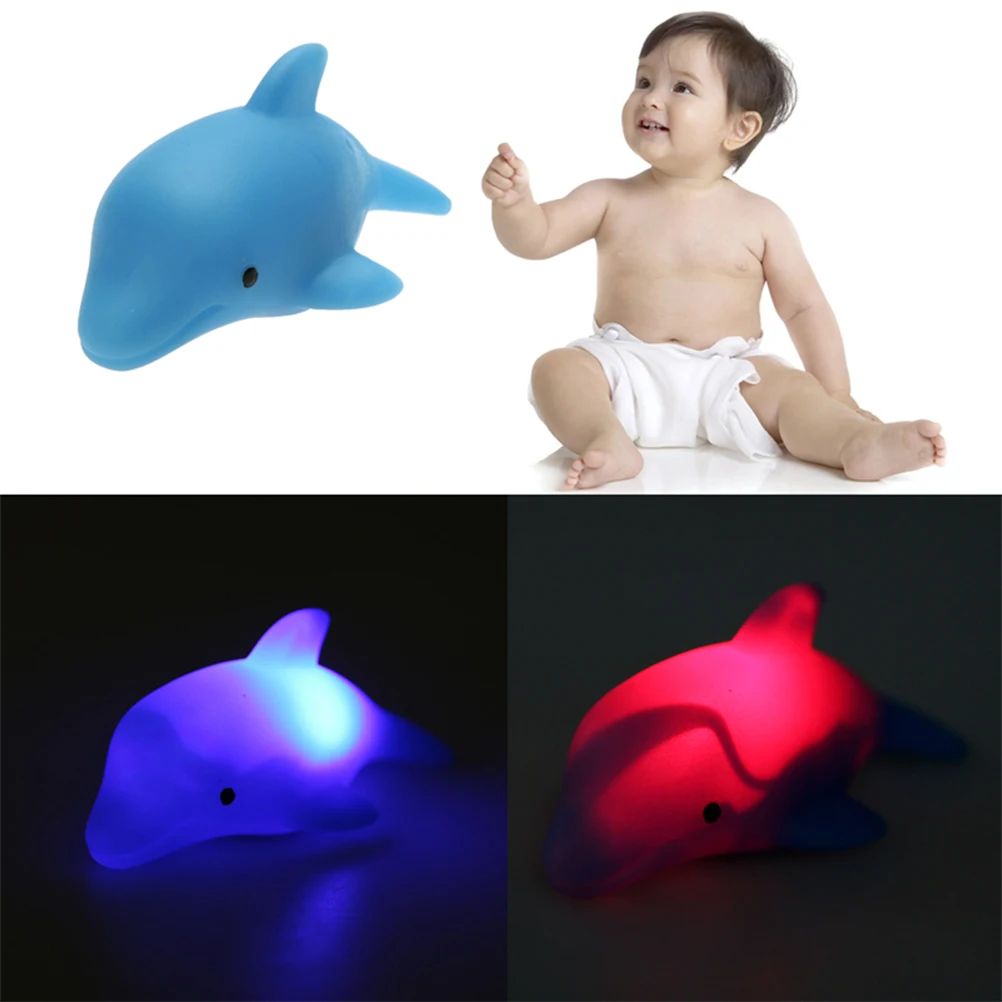 1pcs Cute Dolphin Shape Children Swiming Water Toys Baby Bath Toy