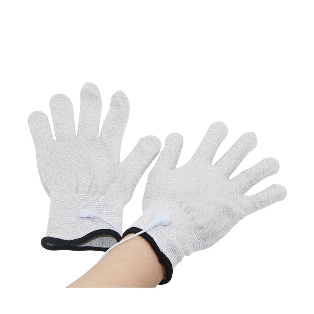 

Massage Glove Electric Massage Gloves For Electric Muscle Stimulator Hand Pain Relief Therapy With A Wire Silver Plated Fiber