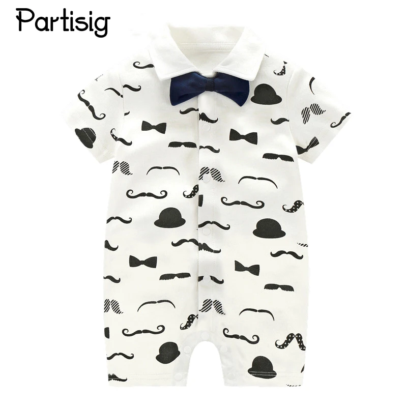 Buy Baby Boy Rompers Moustache Print Gentleman Rompers