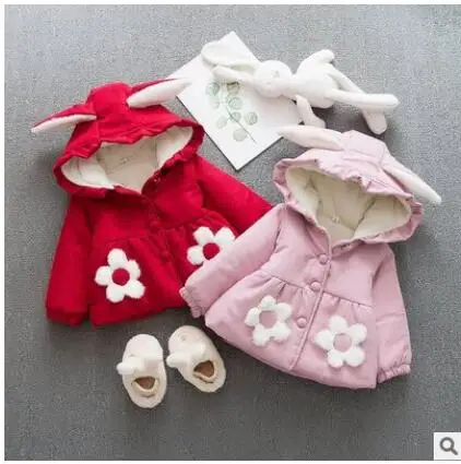Коллекция осень-зима года; коллекция года; флисовые куртки с капюшоном для девочек; Брендовая детская одежда; пальто розового и красного цвета;