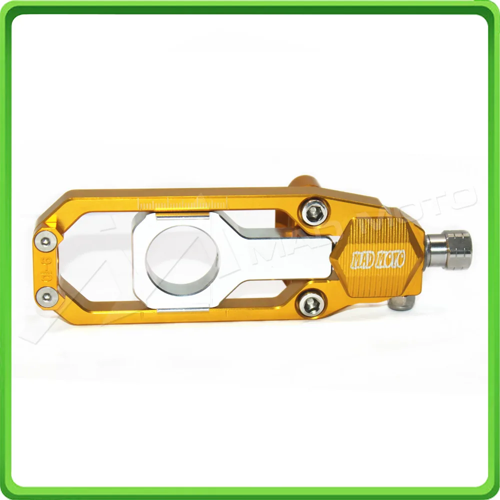 Motorcycle Chain Tensioner Adjuster fit for HONDA CBR 1000 RR CBR1000RR 2004 2005 2006 2007 Gold & Silver (6)