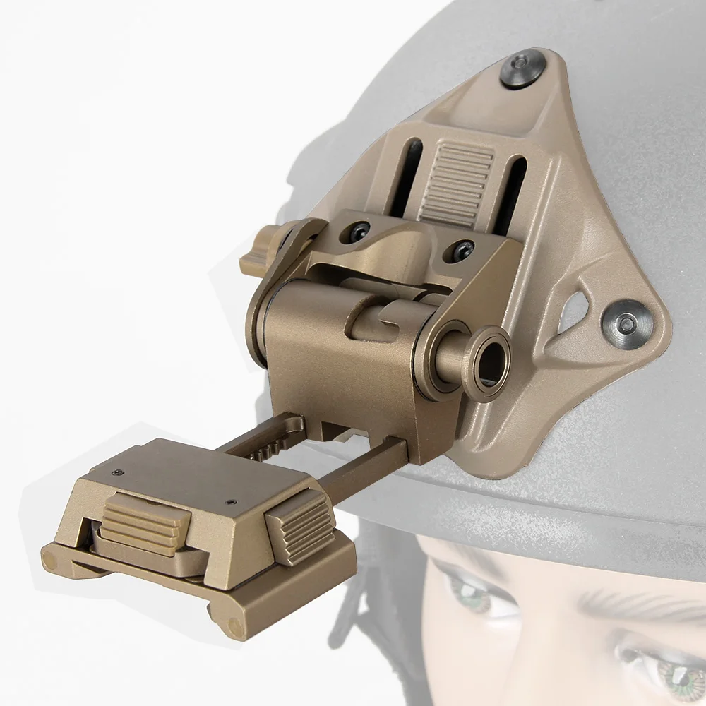 PPT Tactical Universal NVG Fixed Vertical Position Moun Helmet Mount For Night Vision Scope HS24
