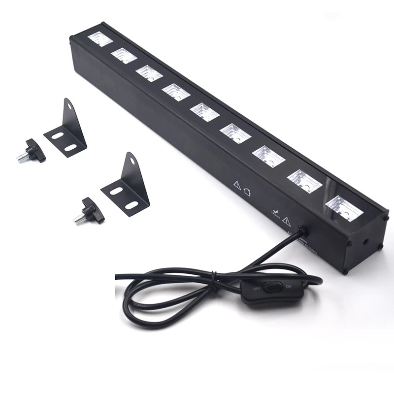 Uv Led Bar 9Lx 3W Uv Led черные лампочки для Blacklight студийное освещение для вечеринки, Eu Plug