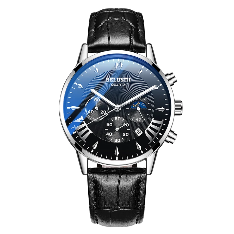 Мужские часы Топ люксовый бренд мужские наручные часы модные кварцевые часы мужские спортивные водонепроницаемые часы мужские часы с хронографом 43 - Color: G542-HSSH