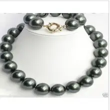 HS selecionar Cor preço de Atacado + Novo 10mm Mar Do Sul da Shell Pérola Necklace17 Bracelet7.5 Conjuntos de Jóias de Moda(China)