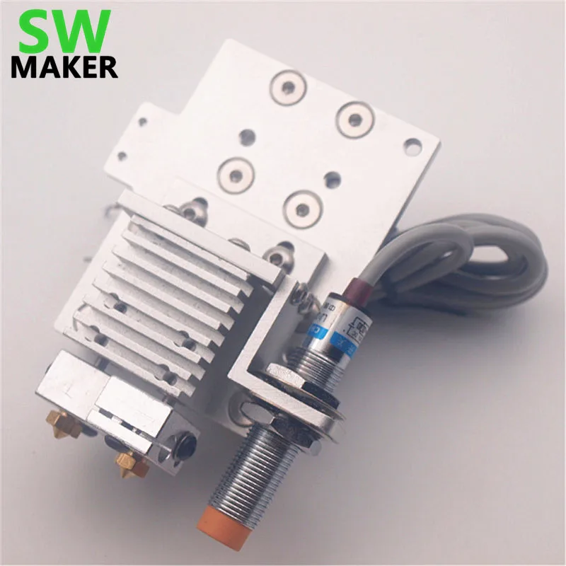 Комплект хотенда Reprap Prusa i3 Chimera / Cyclops Bowden с креплением в виде X-каретки индуктивный