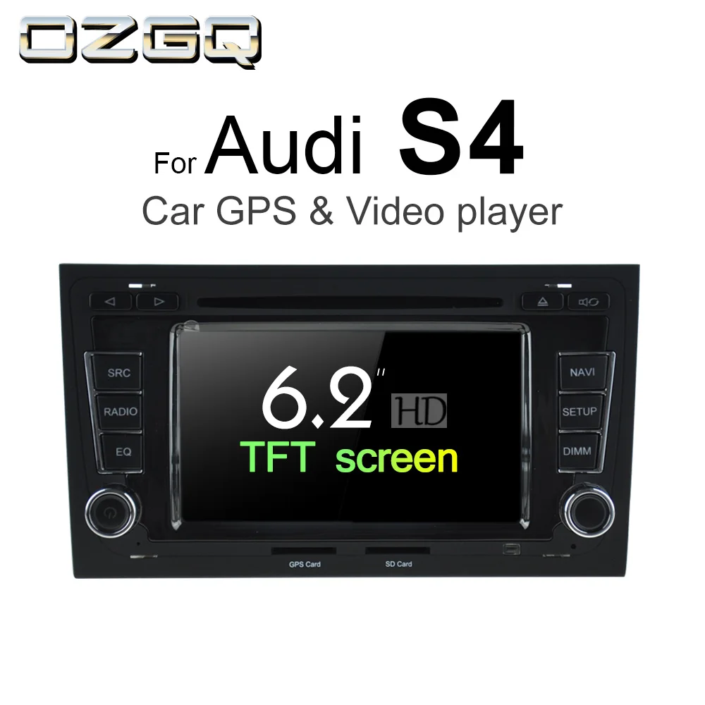 Excellent OZGQ Double Din 2G RAM 16G ROM Android 7.1 Car Stereo DVD Player Support TPMS Wifi OBD2 For AUDI S4 2005~2009 0