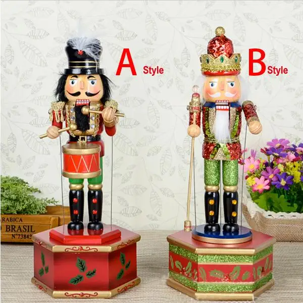 HT057 Free shipping toy 31CM fine painted nutcracker font b Music b font font b Box